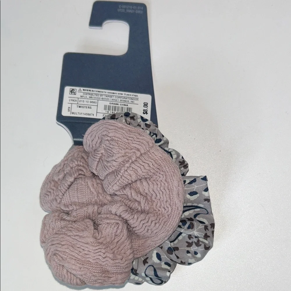 Leopard Print Cap and Hair Accessories Set NWT